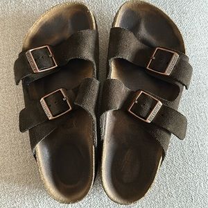 Birkenstock mocha suade